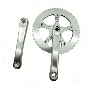 AFTFA 44T 170mm Garde-chaîne de pédalier en alliage d'aluminium, <span class=keywords><strong>axe</strong></span> central <span class=keywords><strong>carré</strong></span> pyramidal pour vélos de route pliants à vitesse variable - Product Image 5