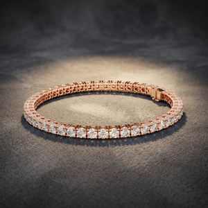 Bracelet pour homme AADIHI JEWELS en or jaune plaqué rhodium avec diamants de laboratoire taille brillant certifiés IGI – Luxe, classique, pour tous les jours - Product Image 1