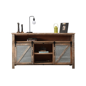 Aparador de madera maciza estilo industrial tipo loft de 900 mm de altura, gabinete de almacenamiento hecho a mano para comedor - Product Image 5