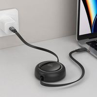 Carga rápida C a C Tipo retráctil Cable Usb Cable plano flexible Usb a Usb C 100W