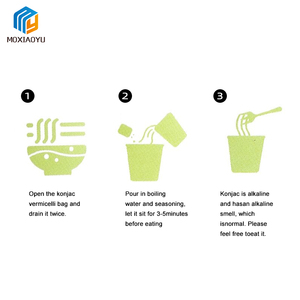 Noodles Istantanei Halal a Basso Contenuto Calorico e di Carboidrati, Pasto Rapido in 1 Minuto, Noodles Stir-fried al Gusto di Olio di Cipollotto, Noodles di Konjac Istantanei - Product Image 6