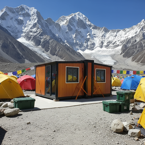 Kit de Estructura de Panel Sándwich para Casa Contenedor Plegable Transpirable de 20 pies/40 pies, Prefabricada para Exteriores, Estilo Moderno de Mediados de Siglo, Grosor Estándar, 1 Año de Garantía - Product Image 5