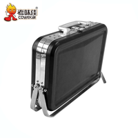 Barbecues au charbon de bois en acier inoxydable Cowekai pour 1 à 2 personnes, pour l'extérieur, l'intérieur, le jardin, le camping, les fêtes et les pique-niques