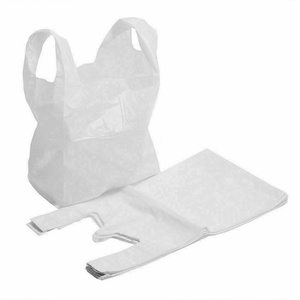 ถุงพลาสติก HDPE แบบใช้แล้วทิ้งสำหรับใส่เสื้อยืด บรรจุภัณฑ์สำหรับซูเปอร์มาร์เก็ต ร้านขายของชำ ถุงช้อปปิ้ง - Product Image 1