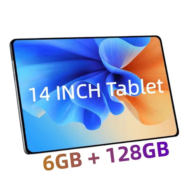 Global Version Android 12.0 14 Inch 6GB Ram 128GB Rom 7000mAh MTK6769 Wifi Dual SIM Card Network Full Screen 5MP+13MP Tablet PC