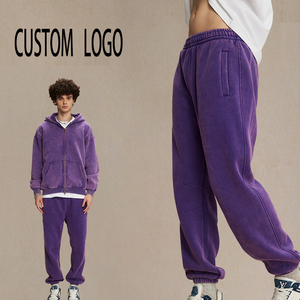 Pantalon de survêtement personnalisé en tissu épais pour femme, avec doublure polaire, coupe droite, ample - Product Image 2