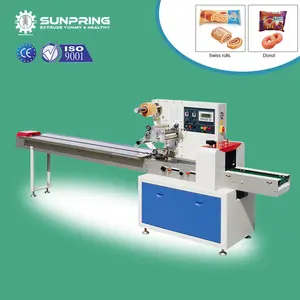 Machine d'emballage de gâteaux SunPring machine d'emballage automatique d'oreillers machine d'emballage de barres de chocolat