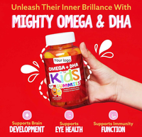 Bonbons gélifiés multivitaminés à marque privée OEM, complexe avec Omega + DHA pour adultes