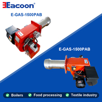 Oven Pembakar Gas Industri Daya Tinggi Eacoon 280kW-1000kW Gas Alam Model E-GAS Motor 1.1kW Boiler Pembakaran Nitrogen Rendah