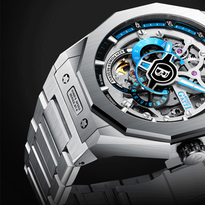 Mechanical Watch for Men, King Speed Series <strong>Automatic</strong> <strong>Chronograph</strong> With 316L Steel Case and Anti Glare Sapphire - Product Image 5