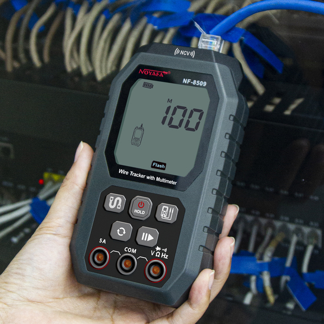 2 in 1 Network Cable Tester & Digital Multimeter NF-8509 Cable Tracker Cat5 Cat6 PoE Tester