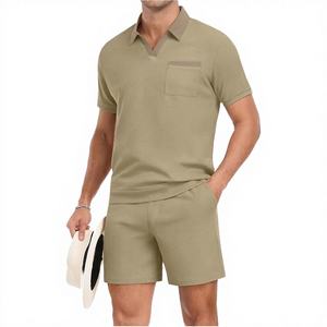 Ensemble de survêtement décontracté pour homme, mode printemps-automne, respirant, tricoté, avec sweat à capuche zippé et pantalon de jogging, motif camouflage - Product Image 4