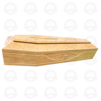 Ataúd/Urna Funeraria Hecho a Mano de Estilo Europeo, Certificado FSC, Personalizable, Ecológico