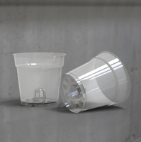 Pots de pépinière de semis d'orchidées en plastique transparent pour pots de fleurs et jardinières