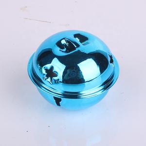 40mm बहुरंगी DIY धातु गीत घंटियाँ क्रिसमस महोत्सव पार्टी सजावट गहने कुत्ते बिल्ली के लिए चमकदार घंटी घंटी - Product Image 5