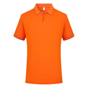 Men's Polyester <b>Polo</b> Shirt 210G Summer Thin Knitted Anti-shrink Short Sleeve With Label And Tags - Product Image 1