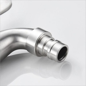 304 Stainless Steel 4 Point Faucet Single Cold Water For <b>Washing</b> <b>Machine</b> Mop Sink Easy Installation <b>Manual</b> Operation - Product Image 3