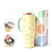 Gobelet isotherme de voyage écologique de 40 oz à double paroi sous vide, avec logo personnalisé, en acier inoxydable, pour l'extérieur