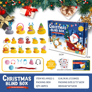 Caja Sorpresa de Navidad con Patito Amarillo, Calendario de Adviento Navideño DIY, Regalo de Cuenta Regresiva, Lindo Patito de Vinilo - Product Image 6