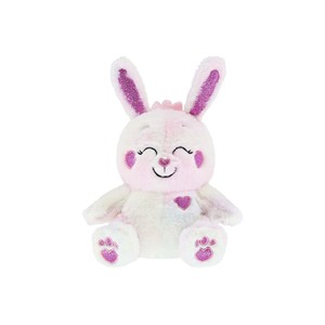 Peluche personnalisée en forme de <span class=keywords><strong>lapin</strong></span> avec cœurs pailletés, <span class=keywords><strong>lapin</strong></span> en peluche apaisant pour enfants, jouet sensoriel parfait, compagnon de sommeil - Product Image 3