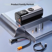 Compresseur d'air portable sans fil électrique haute pression à cylindre unique pour pneus de voiture, en ABS, avec affichage numérique, pour véhicules 12V