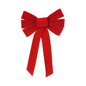 Pita beludru merah Cina pita Natal pita berkabel busur besar beludru busur untuk dekorasi pernikahan liburan Natal - Product Image 3