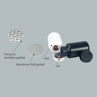 200ml vente en gros en plastique HDPE de qualité alimentaire capsule bouteille d'emballage blanc mat pharmaceutique capsule pilule bouteille
