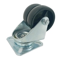 Multi Specification Universal Antistatic Plomb Casters Double Wheel TPR Wheel Twin Wheel Furniture Castor
