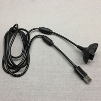 Câble de charge USB en cuivre pur avec matériau PVC et 2 noyaux en ferrite pour manette de jeu 360 modèle YT-062