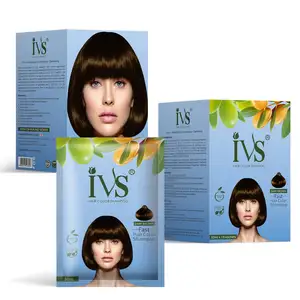 IVS Dark Browning Shampoo 30ml Per Sachet 100% Grey Coverage 3 In 1 Ammonia Free Instant Hair Dye Only 20 Minutes Last 30 Days