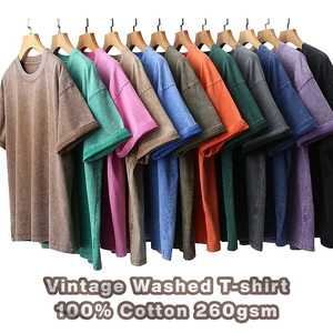 Tùy Chỉnh Chất Lượng Cao Phong Cách Cổ Điển Quá Khổ Axit Rửa T-Shirts 100% Cotton Cộng Với Kích Thước Người Đàn Ông Của Dtg In Ấn Đồ Họa T Áo Sơ Mi - Product Image 4