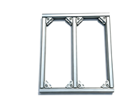 Plateforme de terrasse modulaire extérieure à taille adaptable avec poutres coupées sur mesure, sans soudure