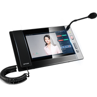 Command Center-Consola de paginación de video, intercomunicador sin conexión/transmisión, sistema de megafonía, sistema de intercomunicación, PoE, videollamada de 5 personas