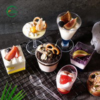 Gobelets à mousse en plastique PS Flash Premium 50 ml, mini gobelets à dessert pour tiramisu, pudding, événements de traiteur de mariage