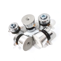 Transduser Piezo Ultrasonik Berbagai Daya 60w 100w 25khz Sensor untuk Mesin Pembersih