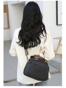 Bolso Bandolera de Moda Hecho de Lona Gruesa para Mujer - Product Image 6