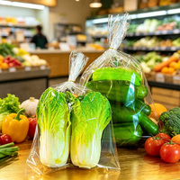 Doorzichtige Plastic Fruit-En Groentenverpakkingen Met Ontluchtingsgaten Voor Voedselverpakkingen, Doorzichtige Ldpe Plastic Zakken