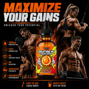Gouttes de créatine liquide OEM en gros 1500mg chlorhydrate haute biodisponibilité pour l'entraînement musculaire et l'amélioration des performances - Product Image 3