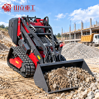 Chargeuse compacte sur chenilles SHANLI L249, hauteur de levage 2000 mm, garantie 1 an, engrenage haute efficacité pour la construction et l'agriculture