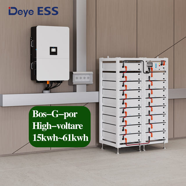 For Commercial 50kwh 60kwh 100kwhUse High Voltage Lithium BatteryHot Sale Deye BOS-G Pro HV Rack Mounting Lifepo4 Battery