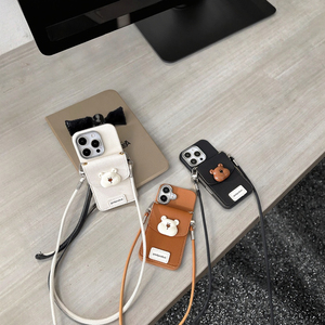 Mignon portefeuille à <span class=keywords><strong>bandoulière</strong></span> en cuir PU avec fente pour carte <span class=keywords><strong>bandoulière</strong></span> pour femme étui de téléphone portable pour <span class=keywords><strong>iPhone</strong></span> 11 12 13 14 15 16 Promax - Product Image 1