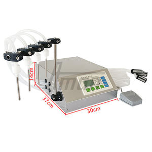 Machine de remplissage de liquides semi-automatique CNC à commande numérique, pompe à 4 buses pour bouteilles et bocaux, boissons, cosmétiques, facile à utiliser - Product Image 3