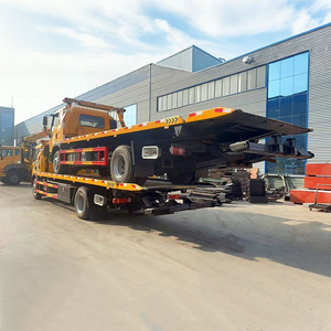 Camions de dépannage FAW Jiefang 10 tonnes avec <span class=keywords><strong>plateau</strong></span> inclinable, plateforme plate et remorqueur de véhicules à levage par dessous - Product Image 4