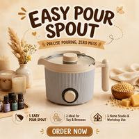 Kit de fabrication de bougies pour débutants adultes avec pot à cire à bec verseur et accessoires pour la fusion et le mélange de la cire