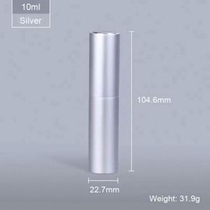 Fancy 5ml 10ml Multi Color Aluminum Glass <b>Perfume</b> Spray <b>Atomiser</b> <b>Refillable</b> Frosted Metal <b>Perfume</b> Spray 100pcs Screen Printing - Product Image 4