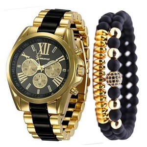 นาฬิกาควอทซ์เหล็กสามเข็มดีไซน์เรียบหรูพร้อมสายนาฬิกาฟรี - Product Image 4