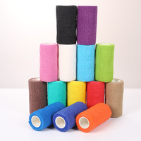 Bande de contention élastique auto-adhésive non tissée extensible pour la protection sportive, soutien du poignet, de la cheville et du genou, utilisation en extérieur, en rouleau