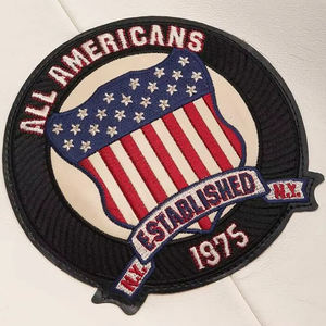 เสื้อแจ็คเก็ตหนังผู้ชาย Avirex สำหรับผู้ชาย, แจ็คเก็ตบอมเบอร์บอมเบอร์2025 - Product Image 3