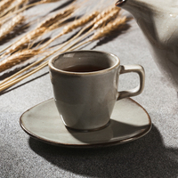 Mug à café en céramique vintage de 16 oz, fait main à Chaozhou, personnalisable, pour le dîner de Noël, émaillé sans vernis, givré, en vrac