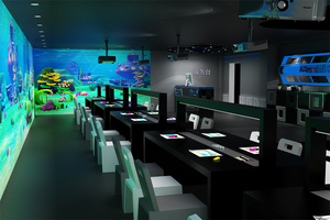 โปรเจคเตอร์ฉายภาพโฮโลแกรมดิจิทัลแบบโต้ตอบ AR ผู้เล่นหลายคนเกมวาดภาพที่มีชีวิตชีวา - Product Image 6